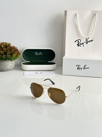 Rayban_n Aviator Gold Brown