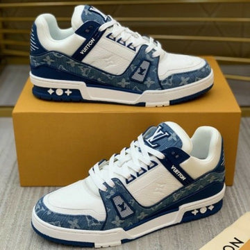 LOUI_S VUITTO_N TRAINERS MONOGRAM DENIM BLUE WHITE WITH KIT