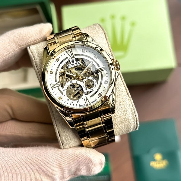 Rolex_Automatic_Gold_white_New_Model