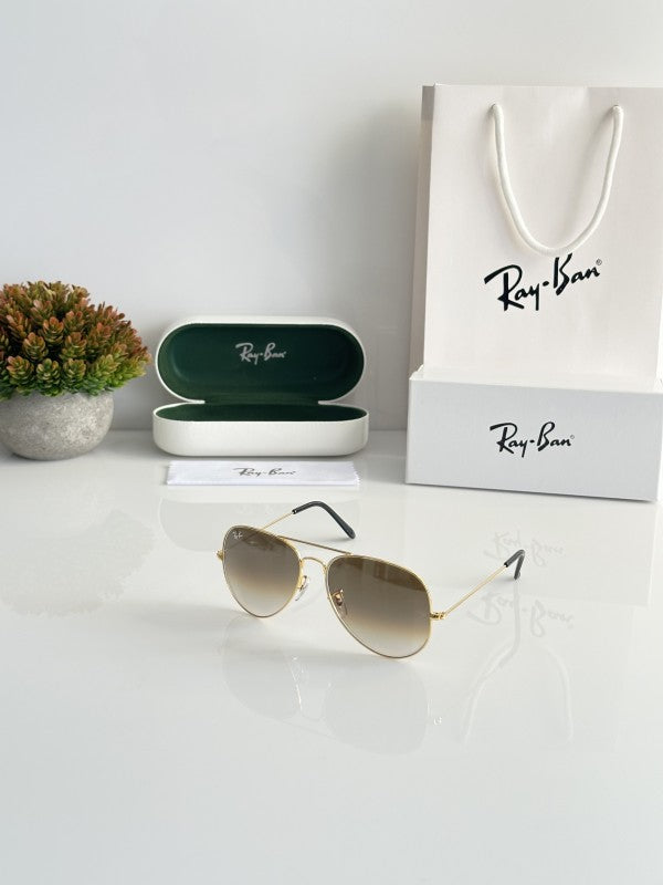 Rayban_n Aviator Gold Brown DC