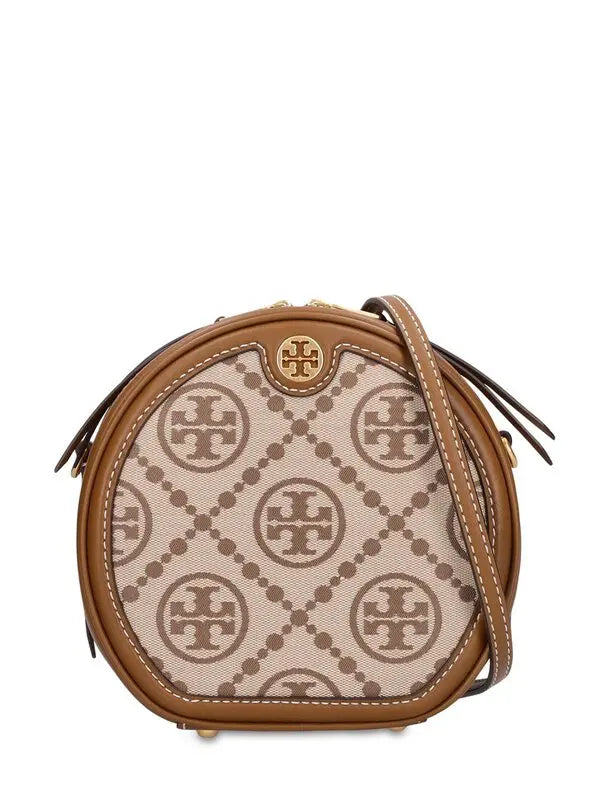 TOR_Y BURC_H  T Monogram Moon Jacquard Bag - Hazelnut