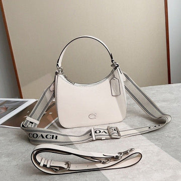 Coac_h Signatur_e Crossbody Hobo White