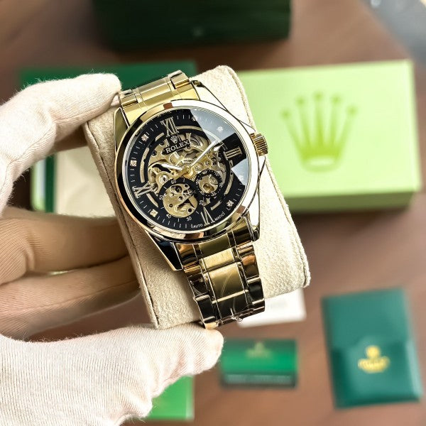 Rolex_Automatic_Gold_Black_New_Model