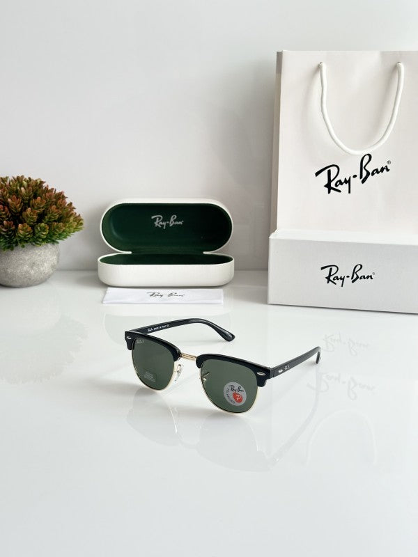 Rayban_n Clubmaster 3016 Gold Green