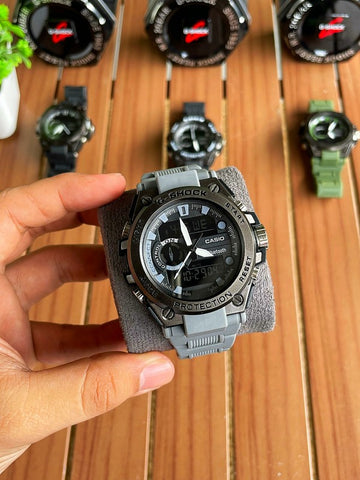 Casi_o G Shock 5Bar Grey-Black