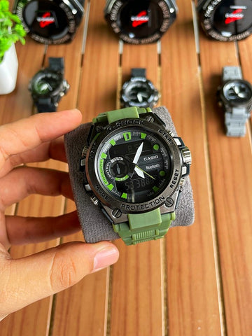 Casi_o G Shock 5Bar Green-Black