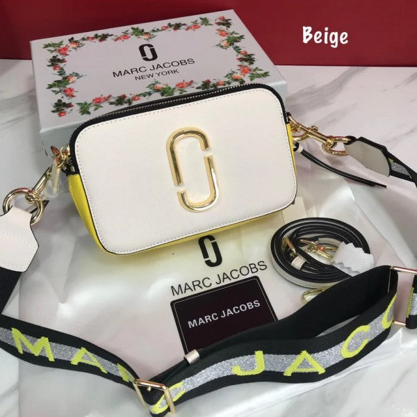 Mar_c Jaco_bs Snapshot Silver With OG box Dust Bag ( 2 BELTS) White Yellow