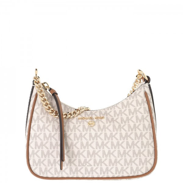 Michae_l Kor_s M_K Jet Set Charm Shoulder Bag With OG Box & Dust Bag white