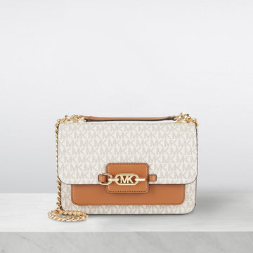 Michae_l Kor_s M_K Heather Shoulder Bag With OG Box & Dust Bag (white)